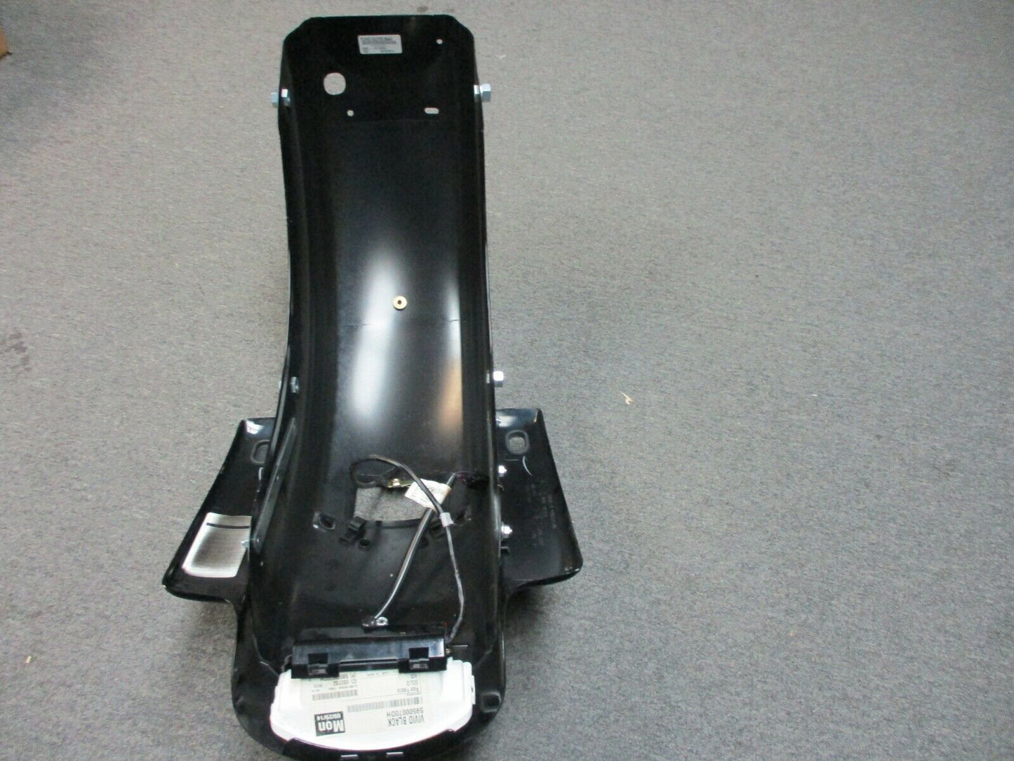 Harley Davidson FLTR FLHX  Rear Fender Vivid Black Silver Stripes 59500185DBX