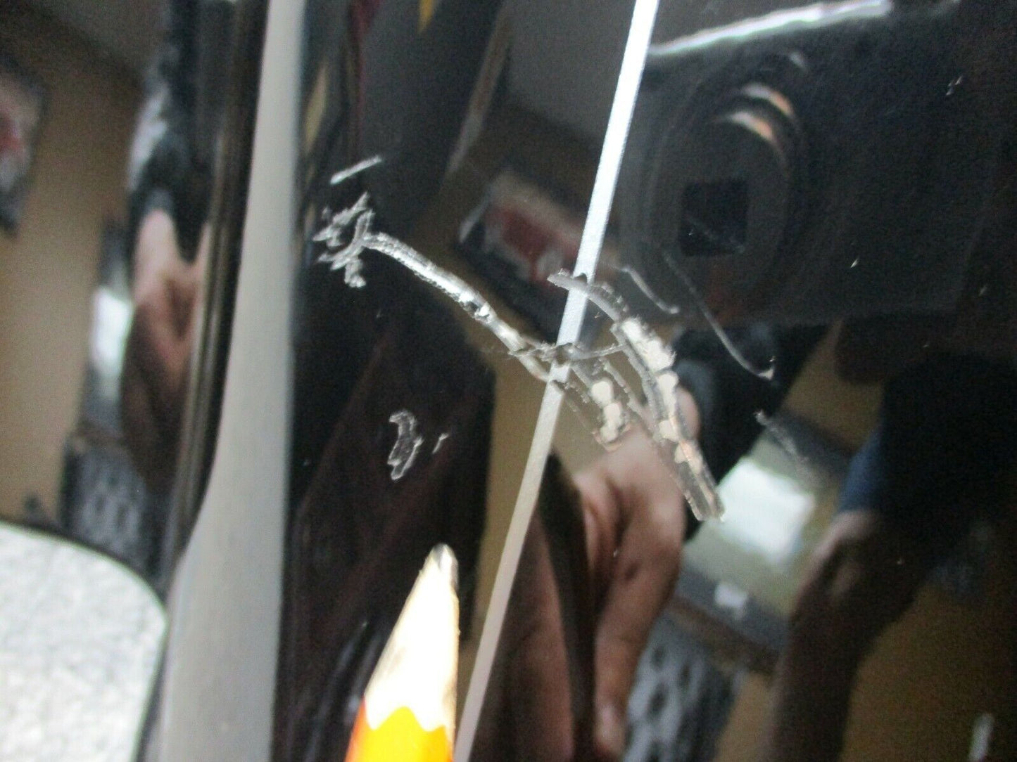 Harley Davidson FLTR FLHX  Rear Fender Vivid Black Silver Stripes 59500185DBX