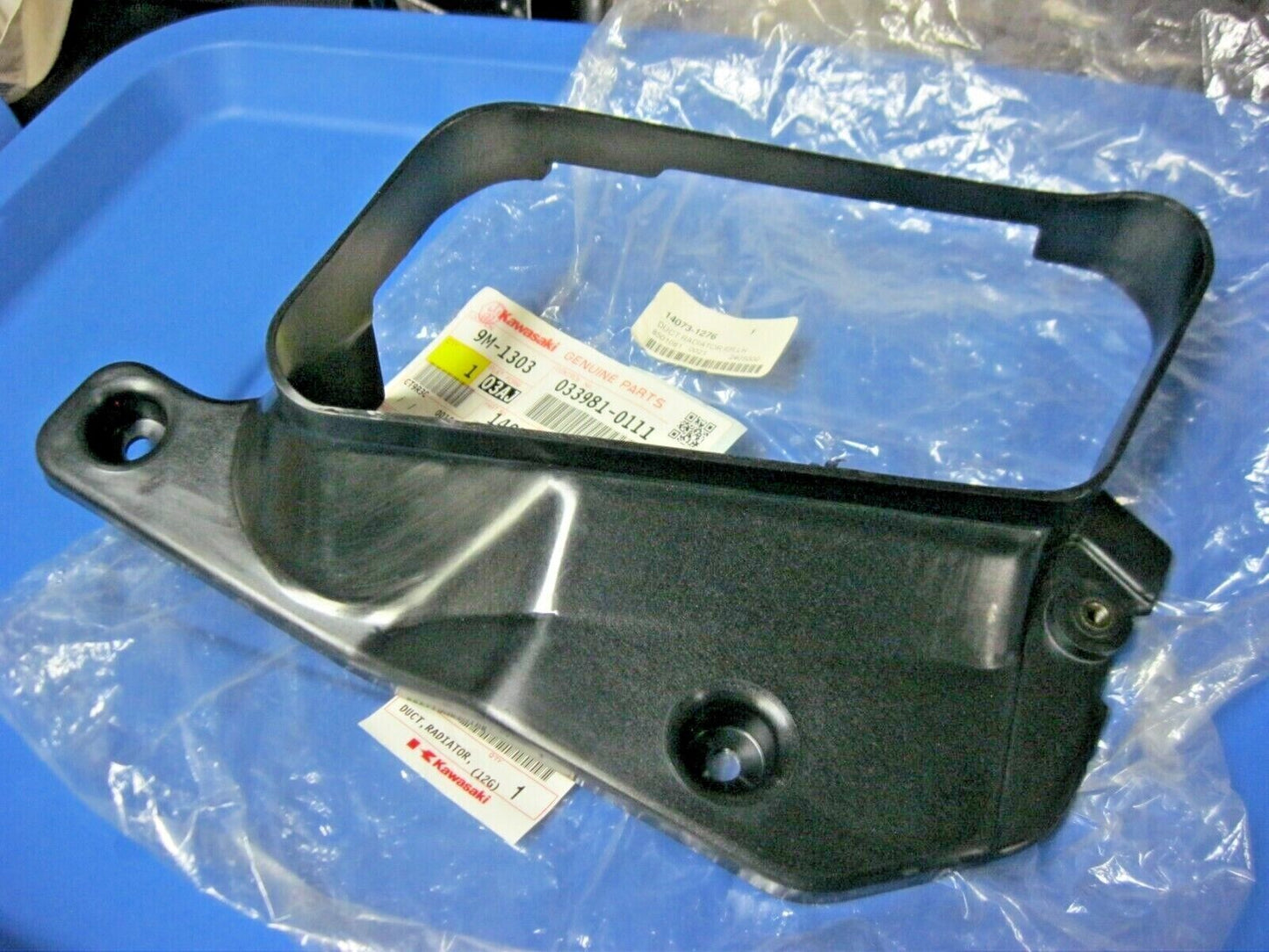 Kawasaki OEM ZG1000 Concours Radiator Duct Rear Left Hand Side 14073-1276