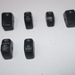Black  Stock Switch Caps Kit  Fits '16-Later  Dyna/Softail/XL  6 PCS