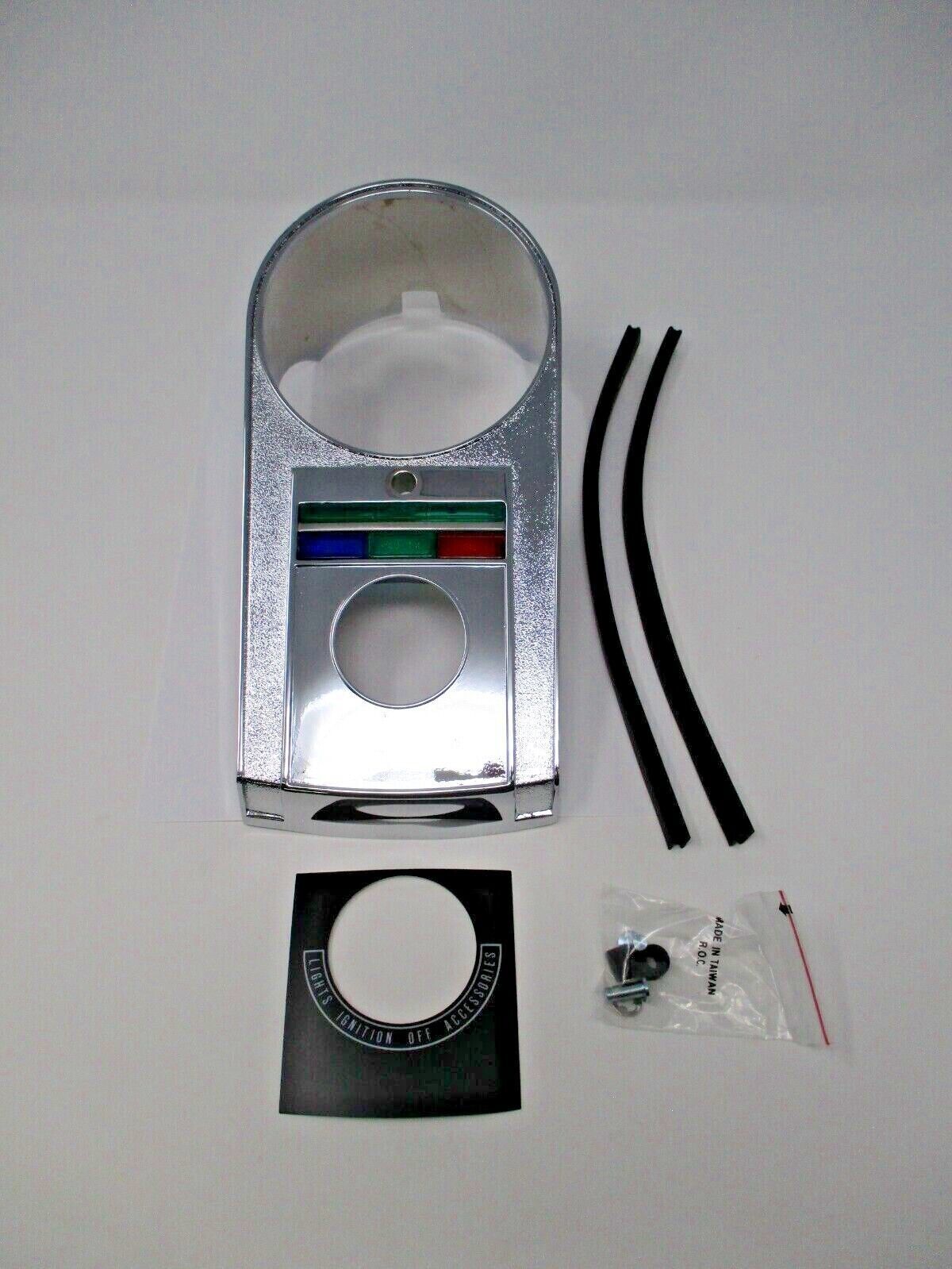 Emgo Chrome FL Instrument Panel w/Rubber Trim 07-04060