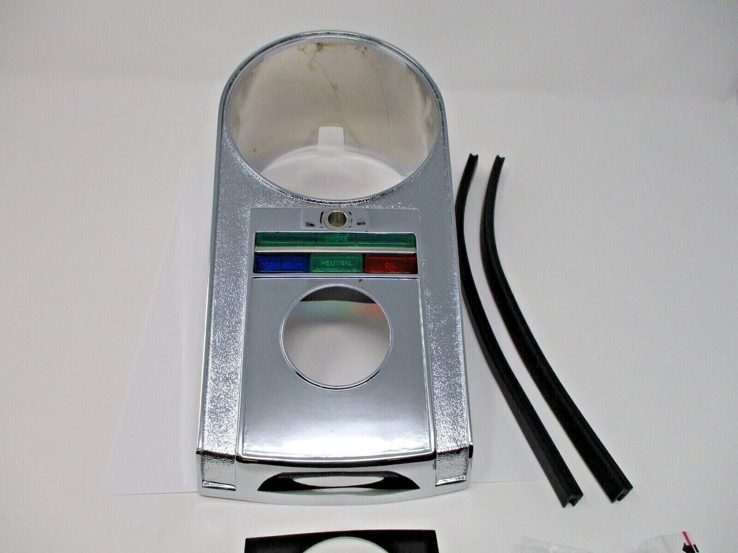 Emgo Chrome FL Instrument Panel w/Rubber Trim 07-04060