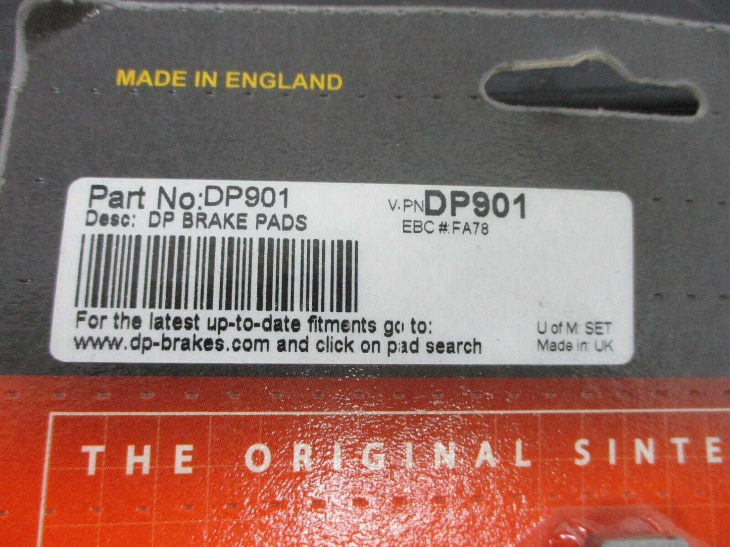 DP Motorcycle Brake Pads  DP901