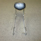 Chrome Back Rest-Fits Various Motorcycles - Harley-Metric Unsure of Fitment