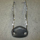 Chrome Back Rest-Fits Various Motorcycles - Harley-Metric Unsure of Fitment
