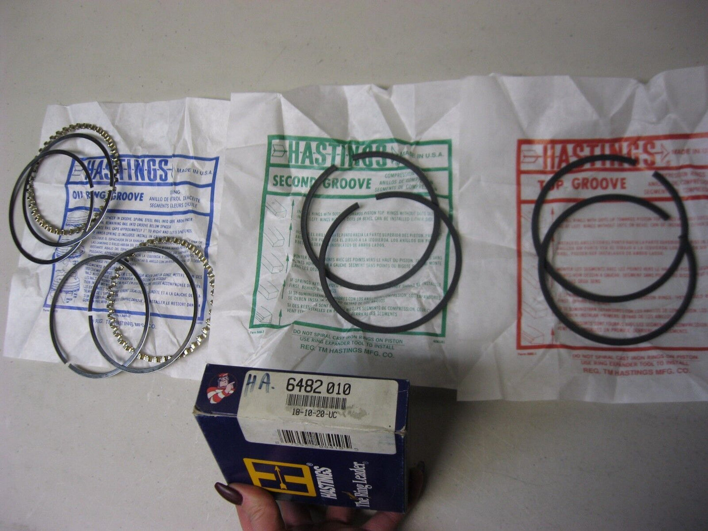 LOT OF VARIOUS PISTON RING SETS FOR HARLEY DAVIDSON VARIOUS BRANDS