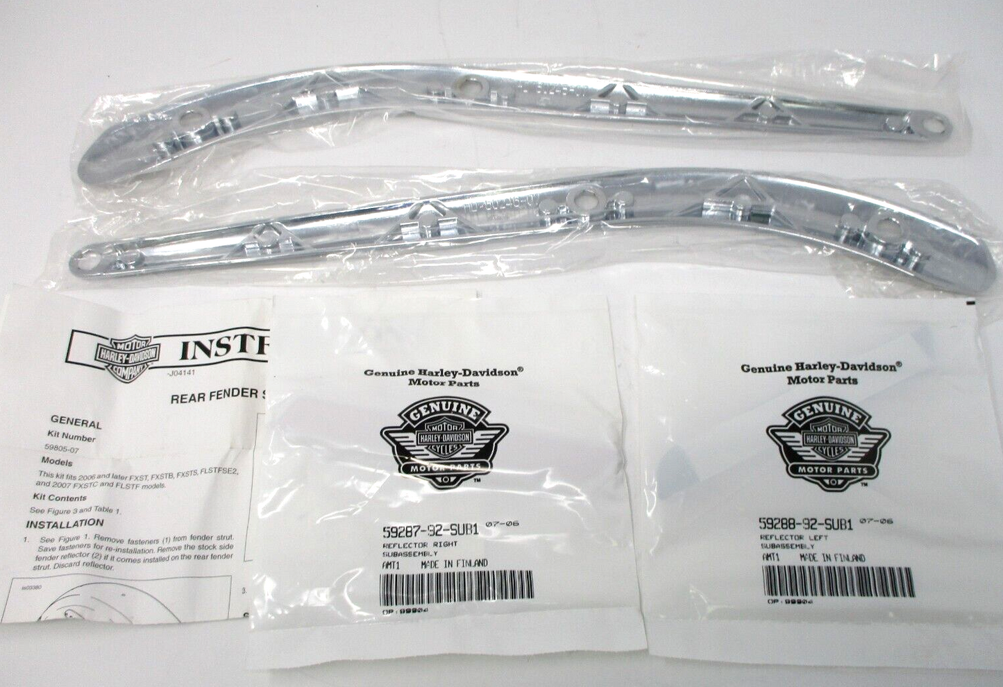Harley-Davidson Rear Fender Strut Covers 59805-07