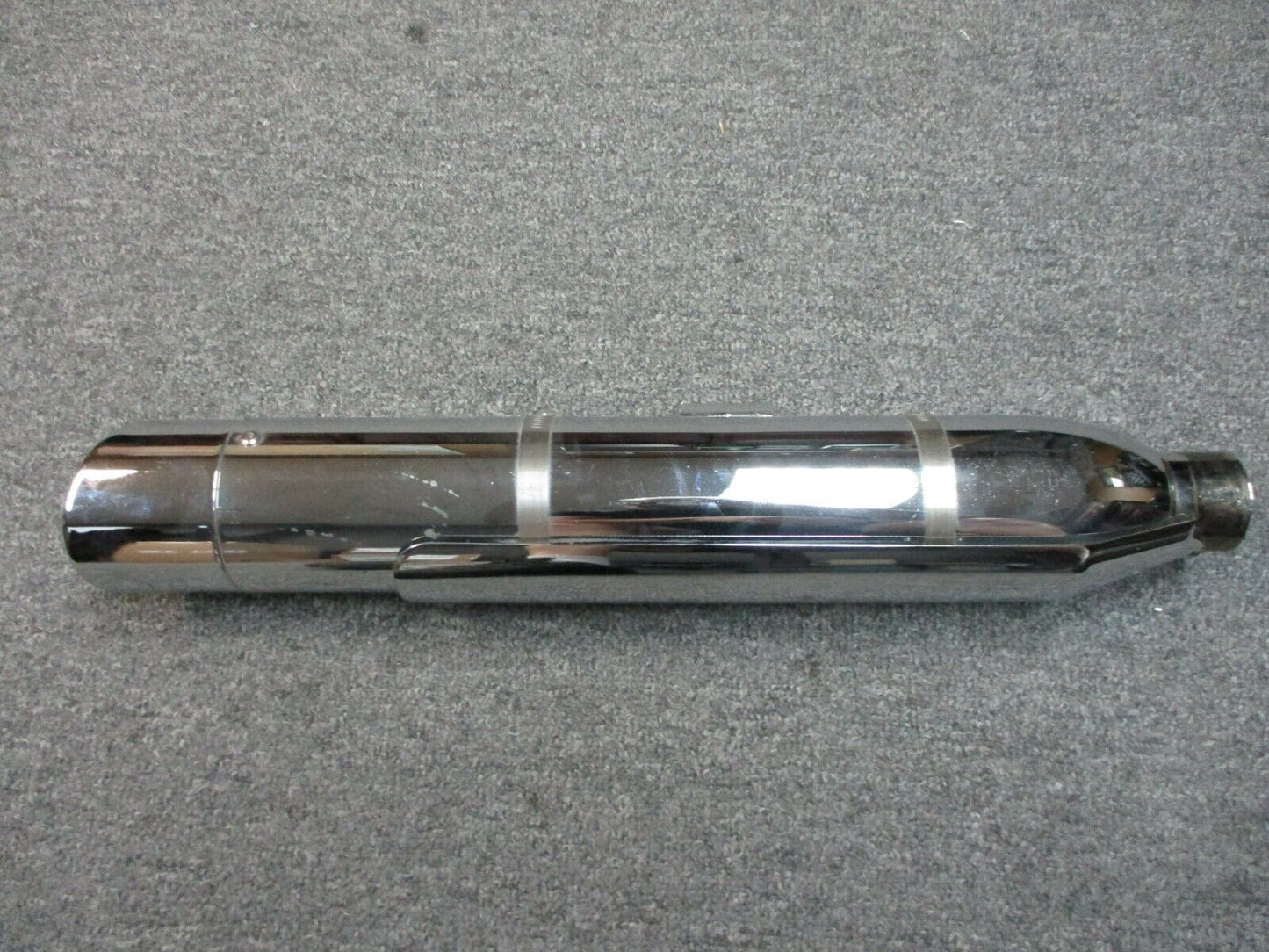 Harley Davidson OEM FXS 1584/1668 Chrome Slash Cut Muffler 64900336 1 Only