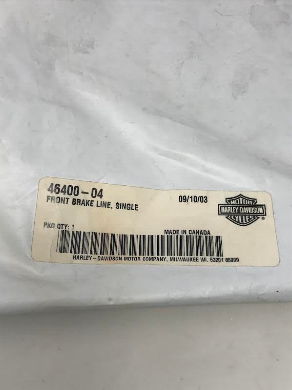 Harley Davidson OEM Front Brake Line, Single 46400-04