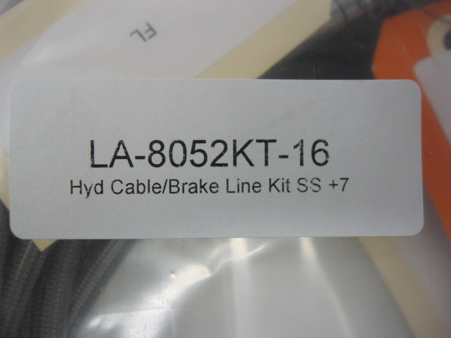 LA Choppers FLHT Stainless Cable/Hose Kit  for 15-17" Handlebars  LA-8052KT-16