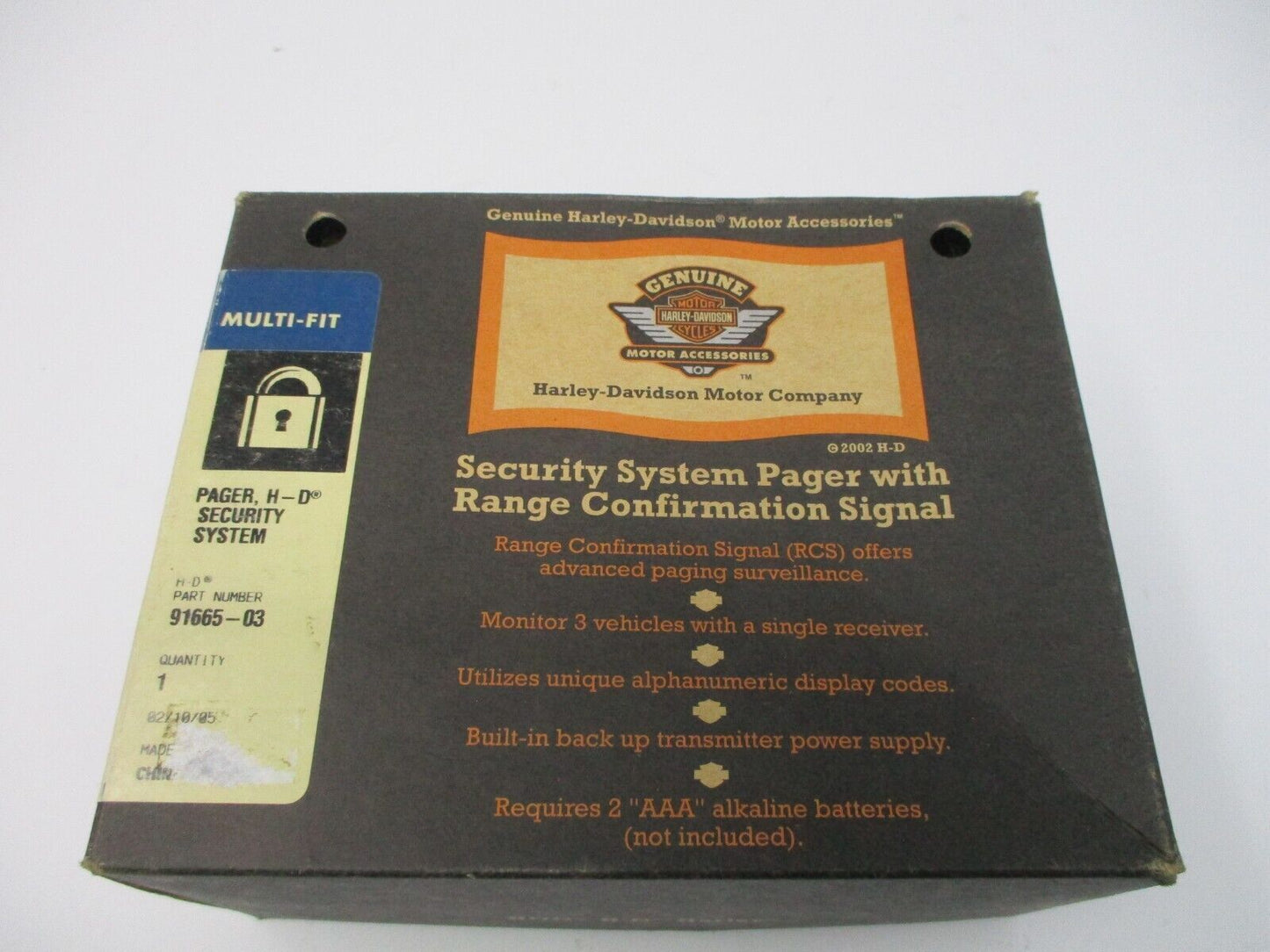 Harley Davidson OEM Pager Security System 91665-03