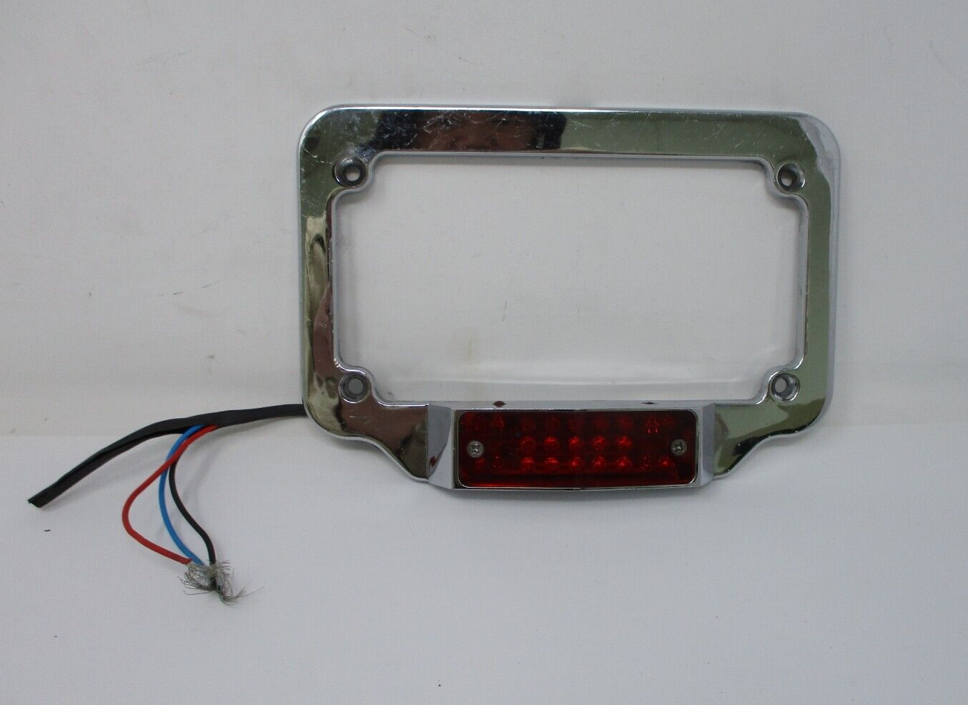 Chrome  License Plate Assembly  with Lights Unknown Fitment