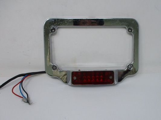 Chrome  License Plate Assembly  with Lights Unknown Fitment