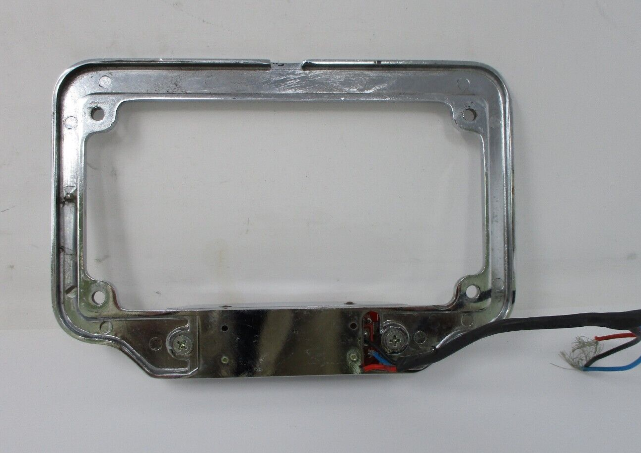 Chrome  License Plate Assembly  with Lights Unknown Fitment