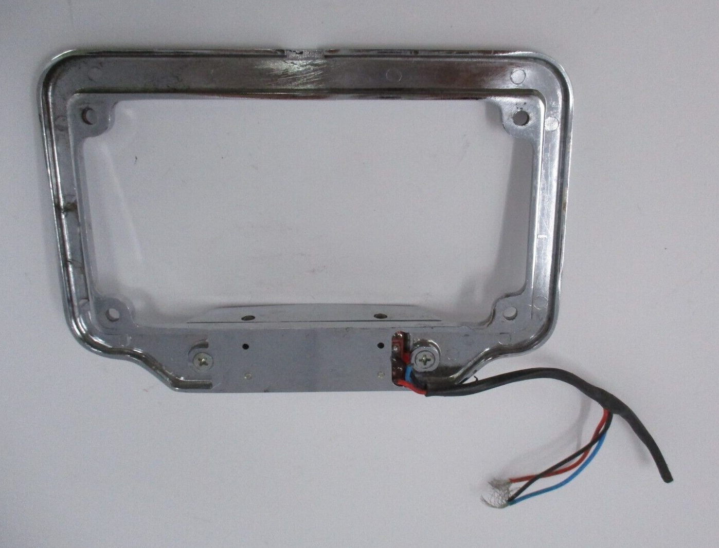 Chrome  License Plate Assembly  with Lights Unknown Fitment