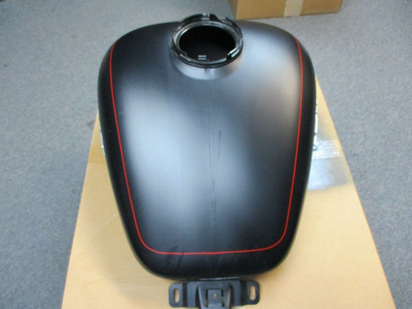 Harley Davidson OEM FLHX Fuel Tank 61000120BYM Black Denim Red Stripe