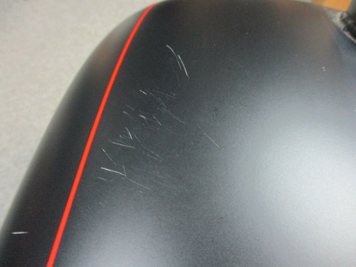 Harley Davidson OEM FLHX Fuel Tank 61000120BYM Black Denim Red Stripe