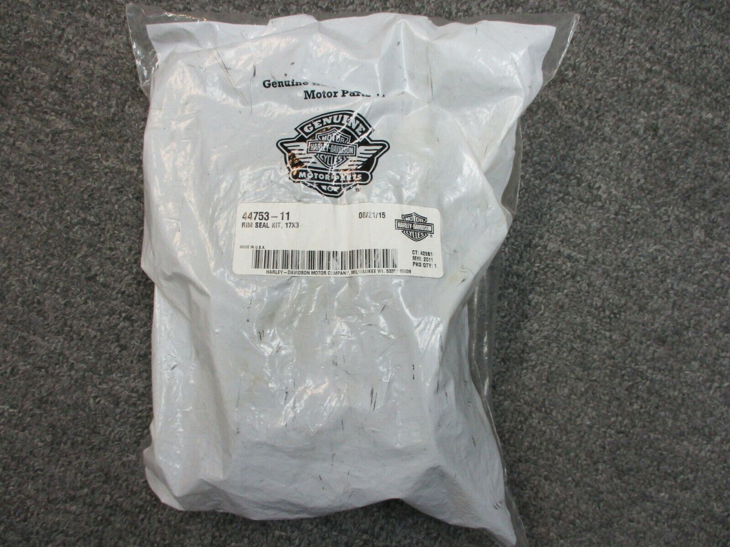 Harley Davidson OEM Rim Seal Kit 17" x 3" 44753-11 FLHT, FLHR, FLTR 12-13