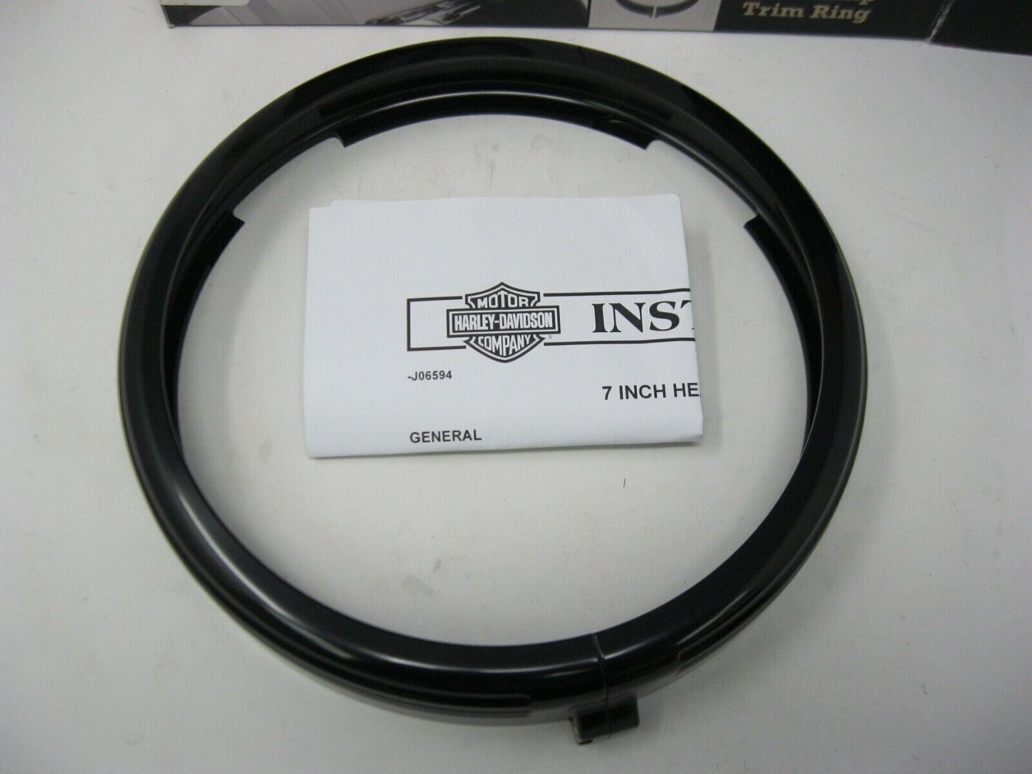 Harley Davidson OEM Defiance Collection 7" Headlight Trim Ring 61400434