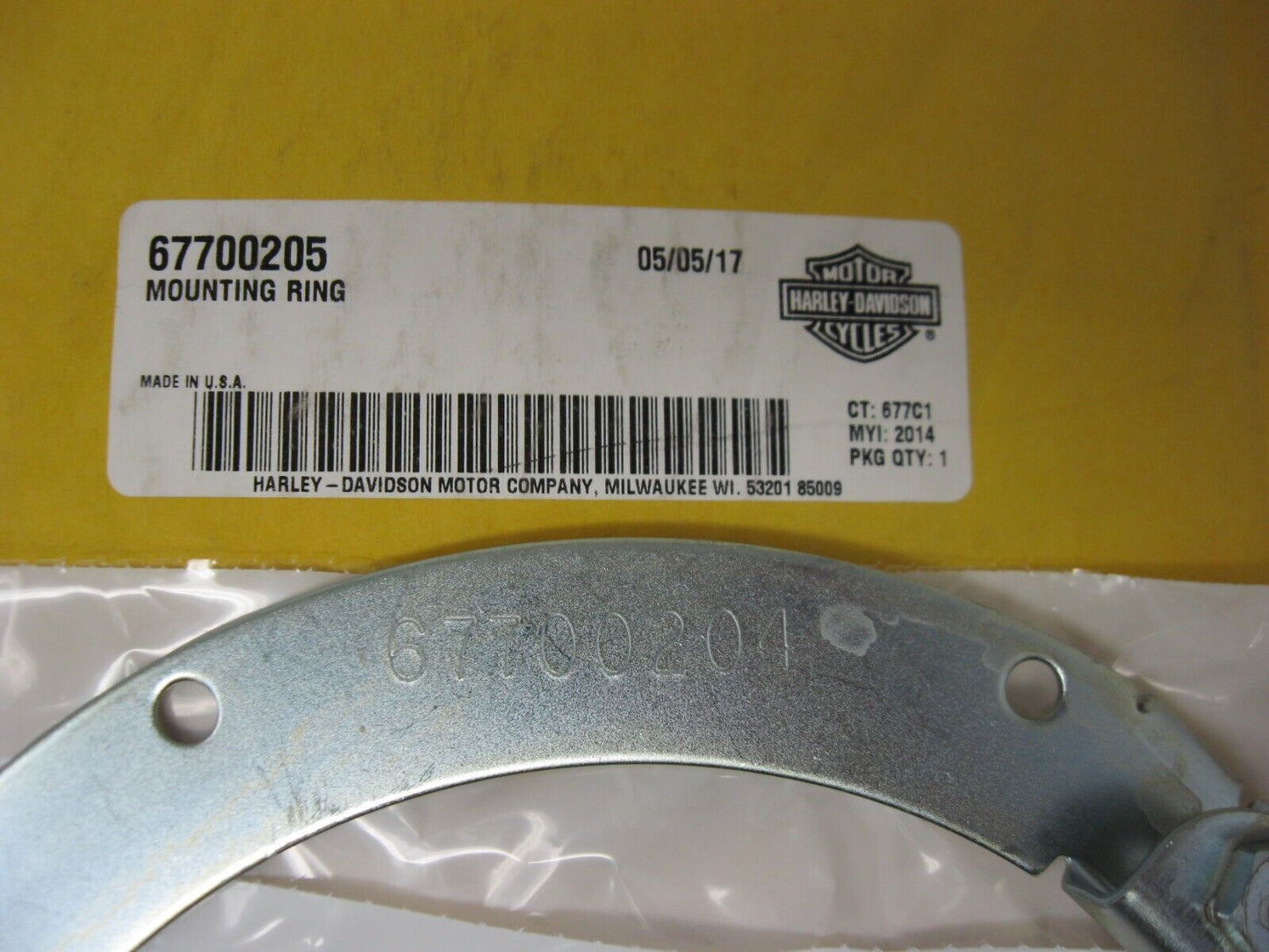 Harley-Davidson OEM 14-22 Touring Headlight Mounting Ring 67700205