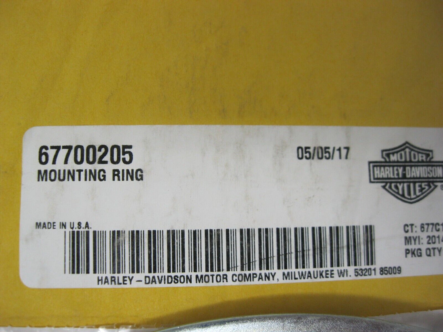 Harley-Davidson OEM 14-22 Touring Headlight Mounting Ring 67700205