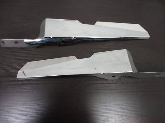 Left and Right Chrome Fork Mounted Wind Deflector JKY73