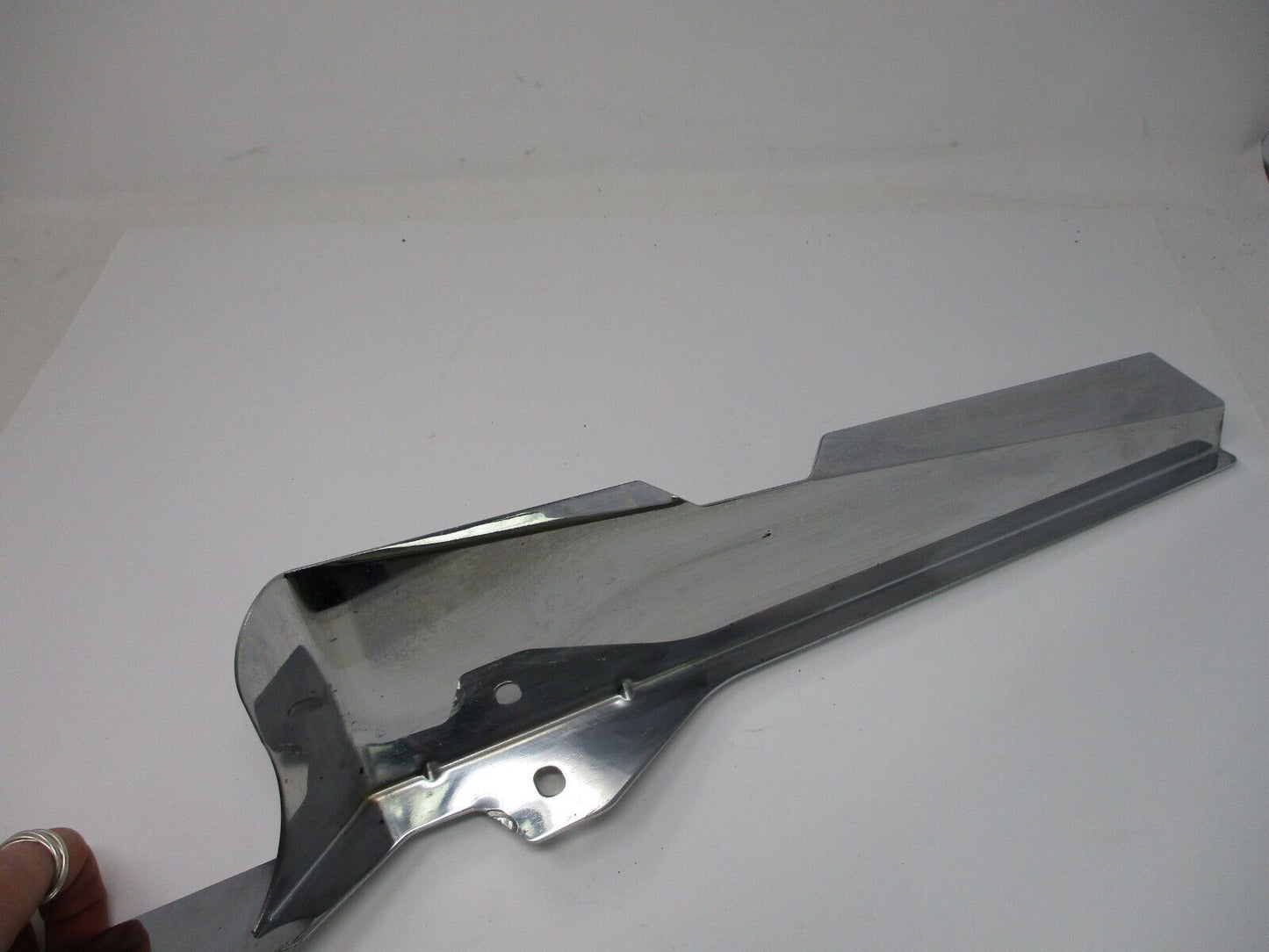 Left and Right Chrome Fork Mounted Wind Deflector JKY73
