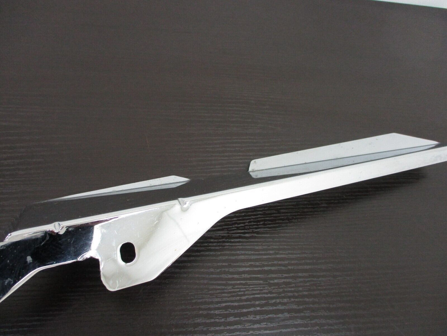 Left and Right Chrome Fork Mounted Wind Deflector JKY73