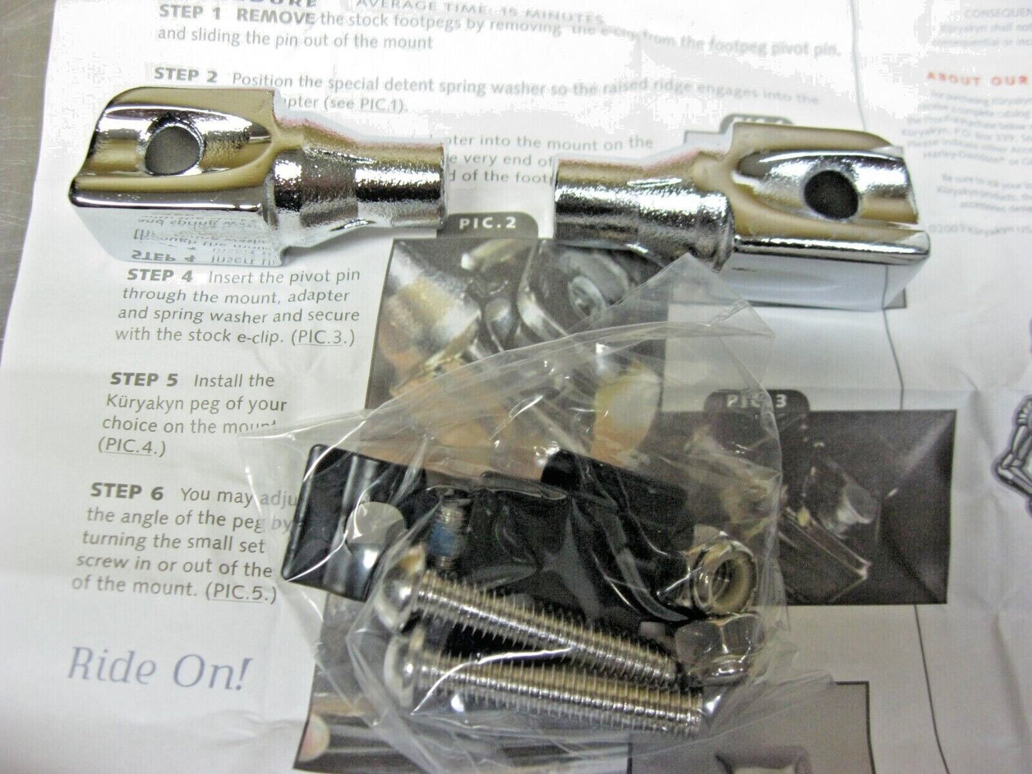 Kuryakyn  Rear Peg Adapter For Kawasaki     8831
