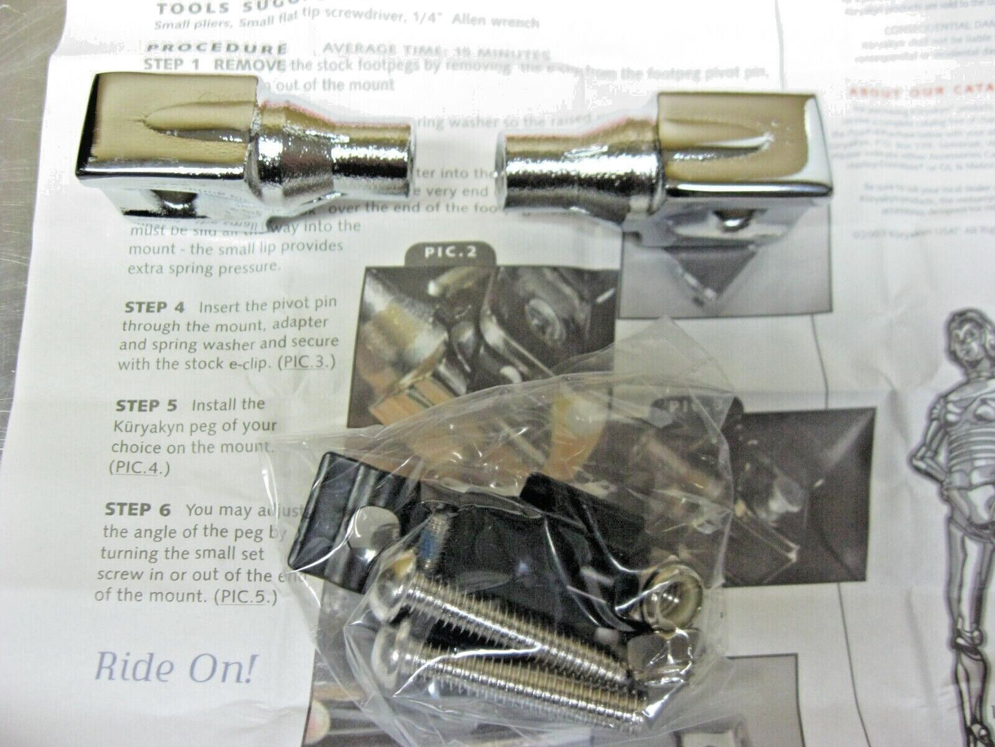 Kuryakyn  Rear Peg Adapter For Kawasaki     8831