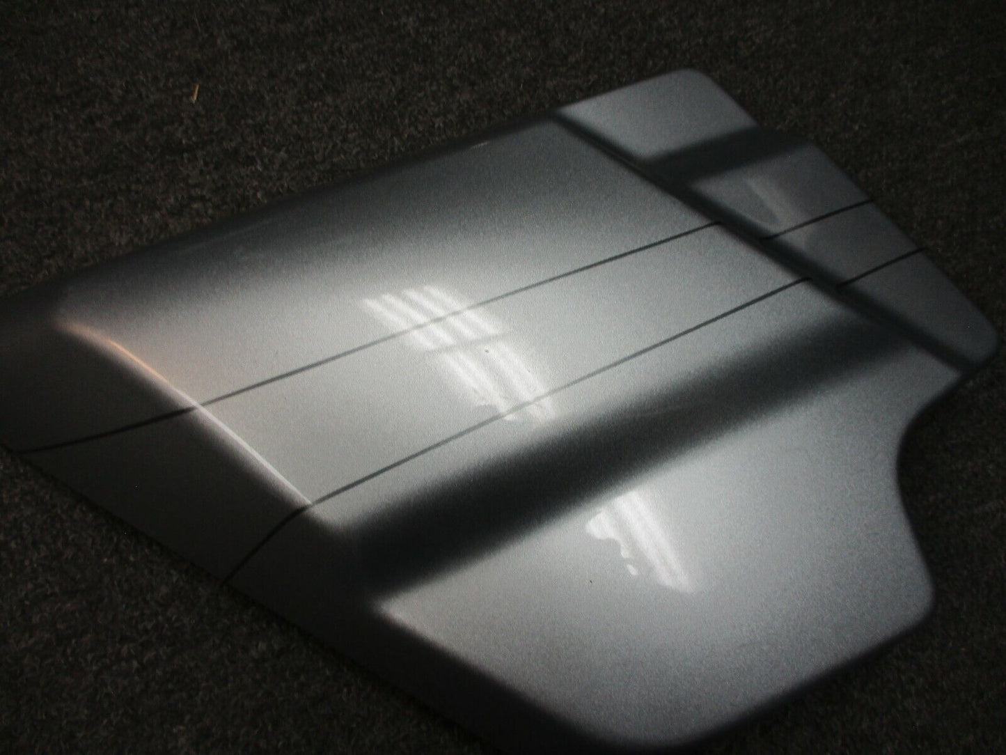 Harley Davidson OEM Silver Left Side Cover 2 Grey Stripes 66250-09