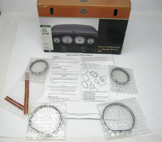 Harley-Davidson OEM Burst Collection - Gauge Bezel Kit 61400317
