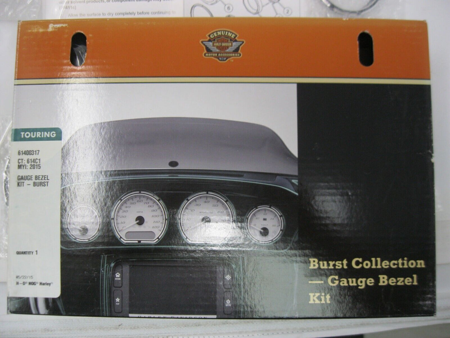 Harley-Davidson OEM Burst Collection - Gauge Bezel Kit 61400317