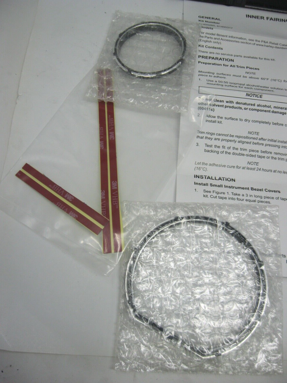 Harley-Davidson OEM Burst Collection - Gauge Bezel Kit 61400317