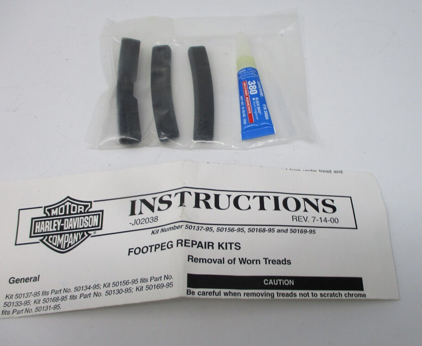 Harley-Davidson 3 Slots Tread Kit Small  50169-95