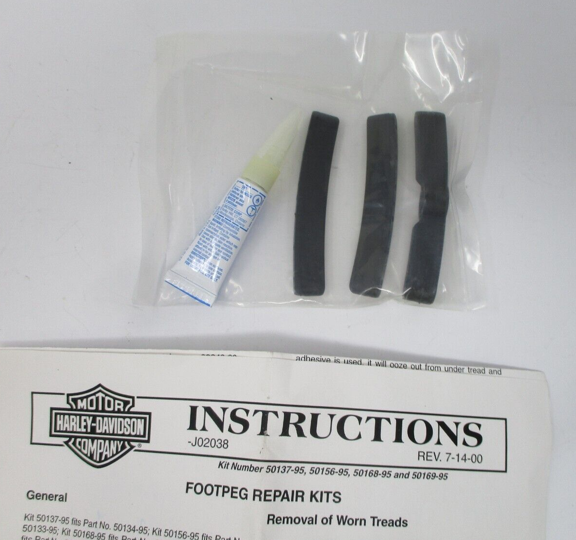 Harley-Davidson 3 Slots Tread Kit Small  50169-95