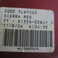 Harley-Davidson OEM 2005 FLHTCUI Sierra Red Fuel Tank 61356-05BJF