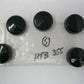 Hot Toppers 5/8"  Black Hex Bolt Head Covers  (5-Pack)  HTB355