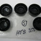 Hot Toppers 5/8"  Black Hex Bolt Head Covers  (5-Pack)  HTB355