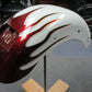Custom Rear Fender White with Red Pearl Flames Softail Models