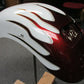 Custom Rear Fender White with Red Pearl Flames Softail Models