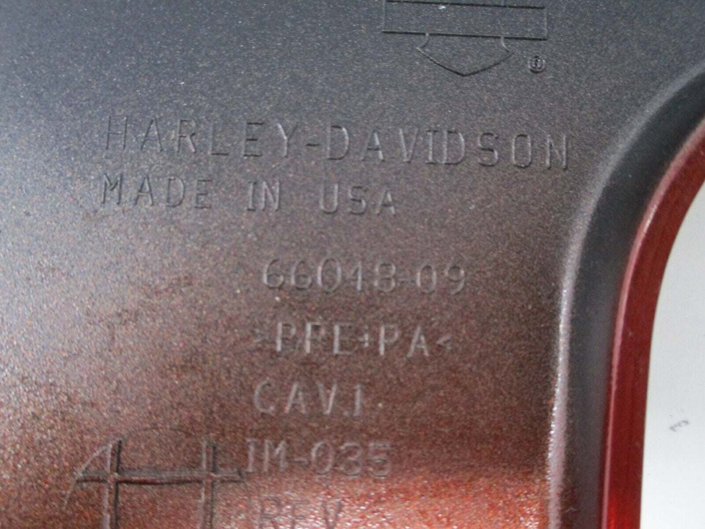 Harley Davidson OEM Side Cover Metallic Red 66048-09 2009-Later