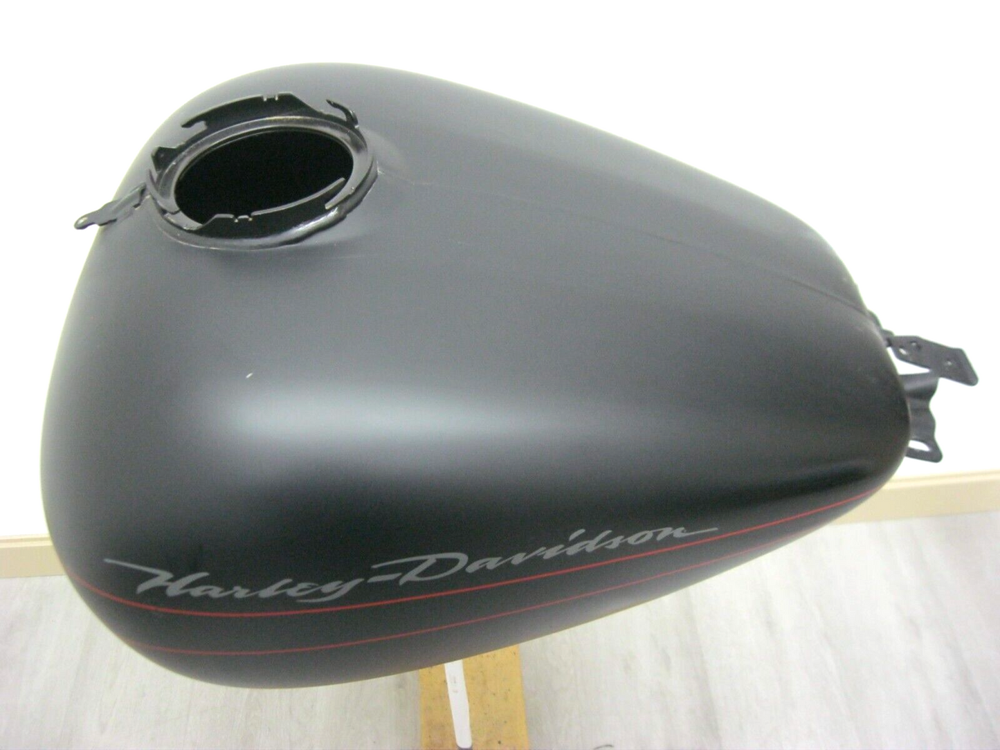 Harley-Davidson OEM 2011 FLTRX Black Denim with Red Stripe Fuel Tank 62330-10DBN