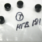 Hot Toppers 1/4" 12 Point Bolt Head Covers - Black (7-Pack)  HTB181