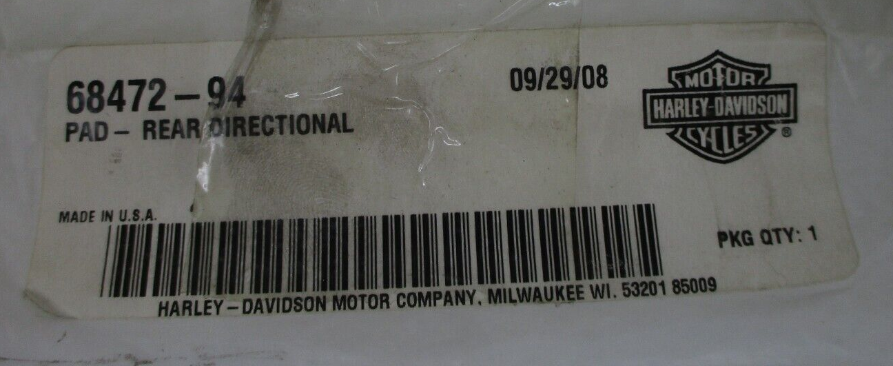 Harley-Davidson PAD Rear Directional  68472-94