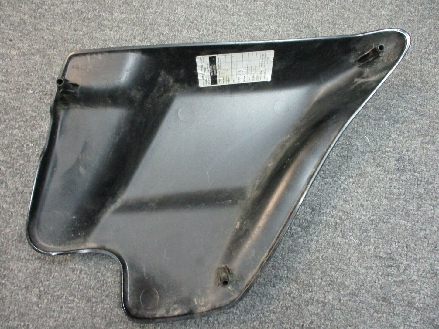 Harley Davidson OEM Left Side Cover 66250-97A Gloss Black Silver Stripes 97-05