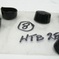 Hot Toppers 7/16" Hex Bolt Head or  3/16" Allen Covers - Black (8-Pack)  HTB288
