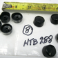 Hot Toppers 7/16" Hex Bolt Head or  3/16" Allen Covers - Black (8-Pack)  HTB288