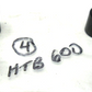 Hot Toppers 9/16" Hex Bolt Head Covers - Black (4-Pack)  HTB600