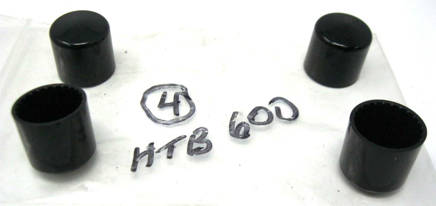 Hot Toppers 9/16" Hex Bolt Head Covers - Black (4-Pack)  HTB600